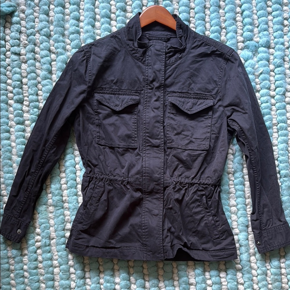 Style & Co Black Utility Jacket with Structured Design